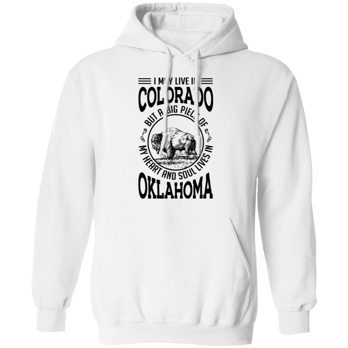 Live In Colorado But A Big Piece Of My Heart And Soul Lives In Oklahoma T- Shirt - T-shirt Teezalo