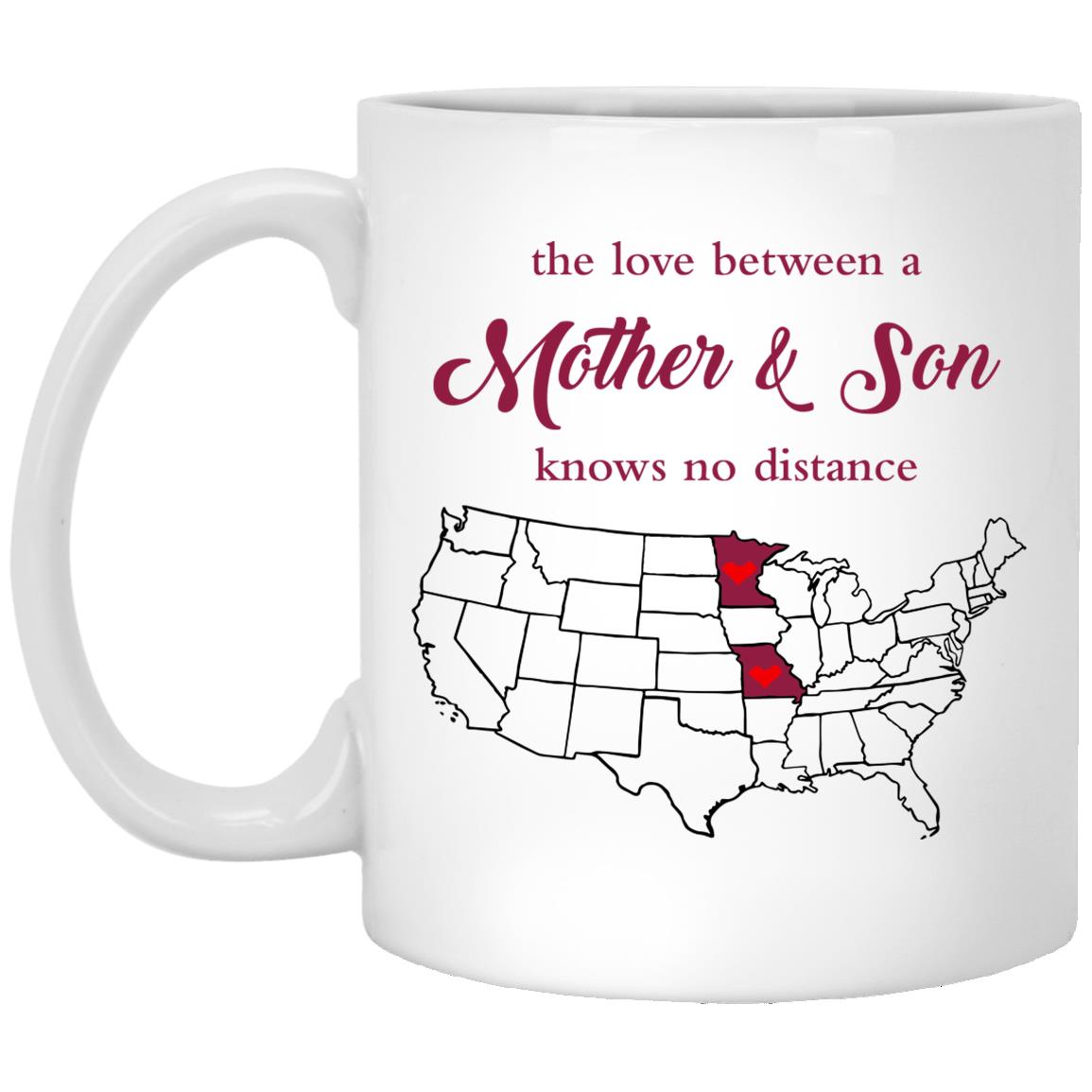 Minnesota Missouri The Love Between Mother And Son Mug - Mug Teezalo