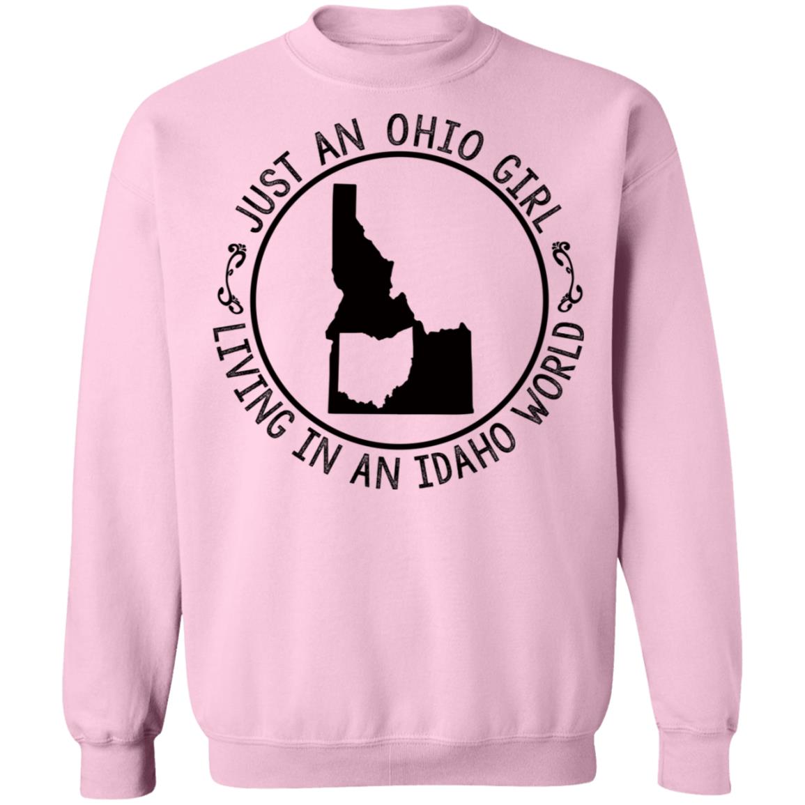 Ohio Girl In Idaho World Hoodie - Hoodie Teezalo