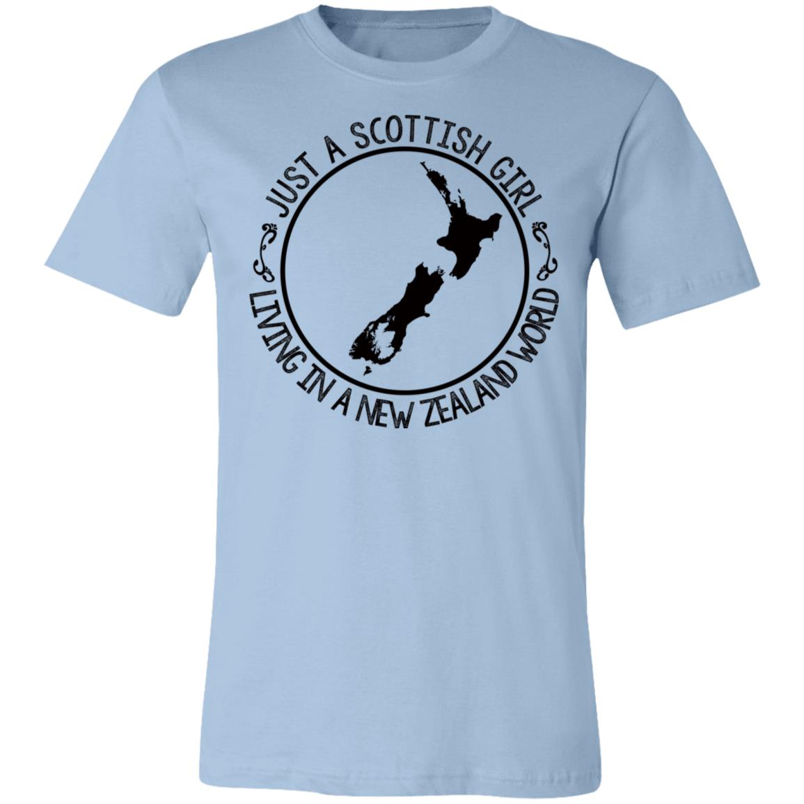 Scottish Girl Living In New Zealand World T-shirt - T-shirt Teezalo
