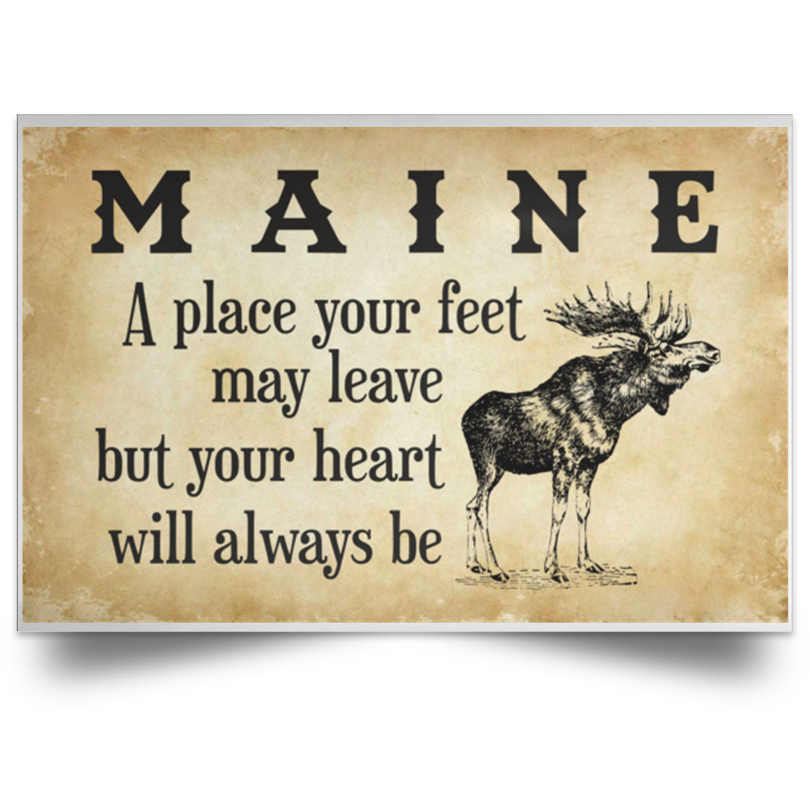 Maine A Place Your Heart Will Always Be Poster - Poster Teezalo