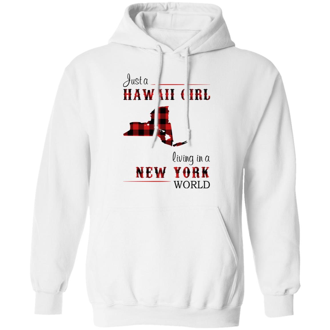 Just A Hawaii Girl Living In A New York World T-shirt - T-shirt Teezalo