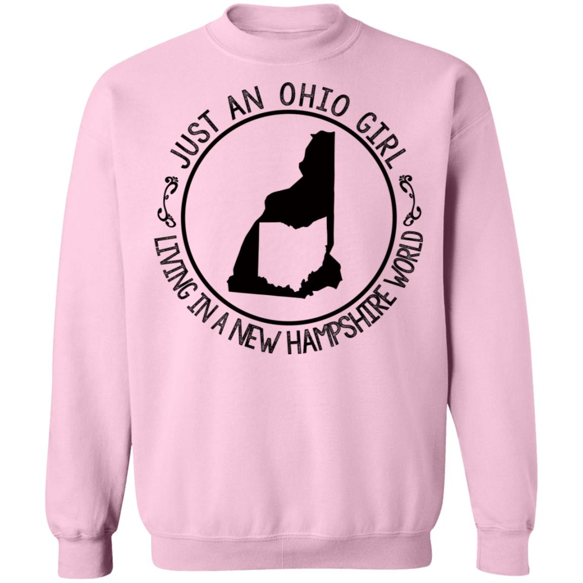 Ohio Girl In New Hampshire World Hoodie - T-shirt Teezalo
