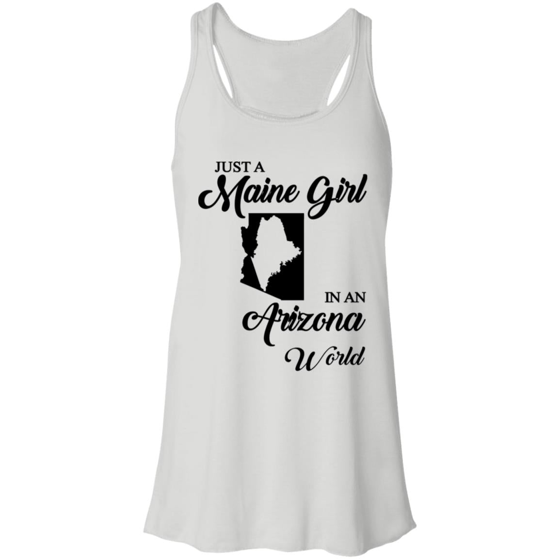 Just A Maine Girl In An Arizona World T-Shirt - T-shirt Teezalo