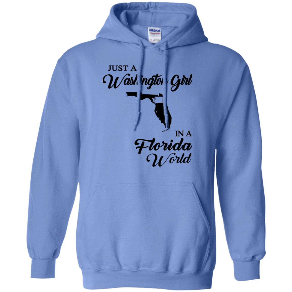 Just A Washington Girl In A Florida World T-Shirt - T-shirt Teezalo