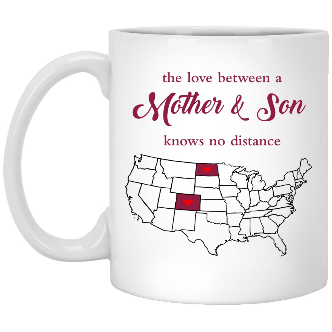 Colorado North Dakota The Love Between Mother And Son Mug - Mug Teezalo