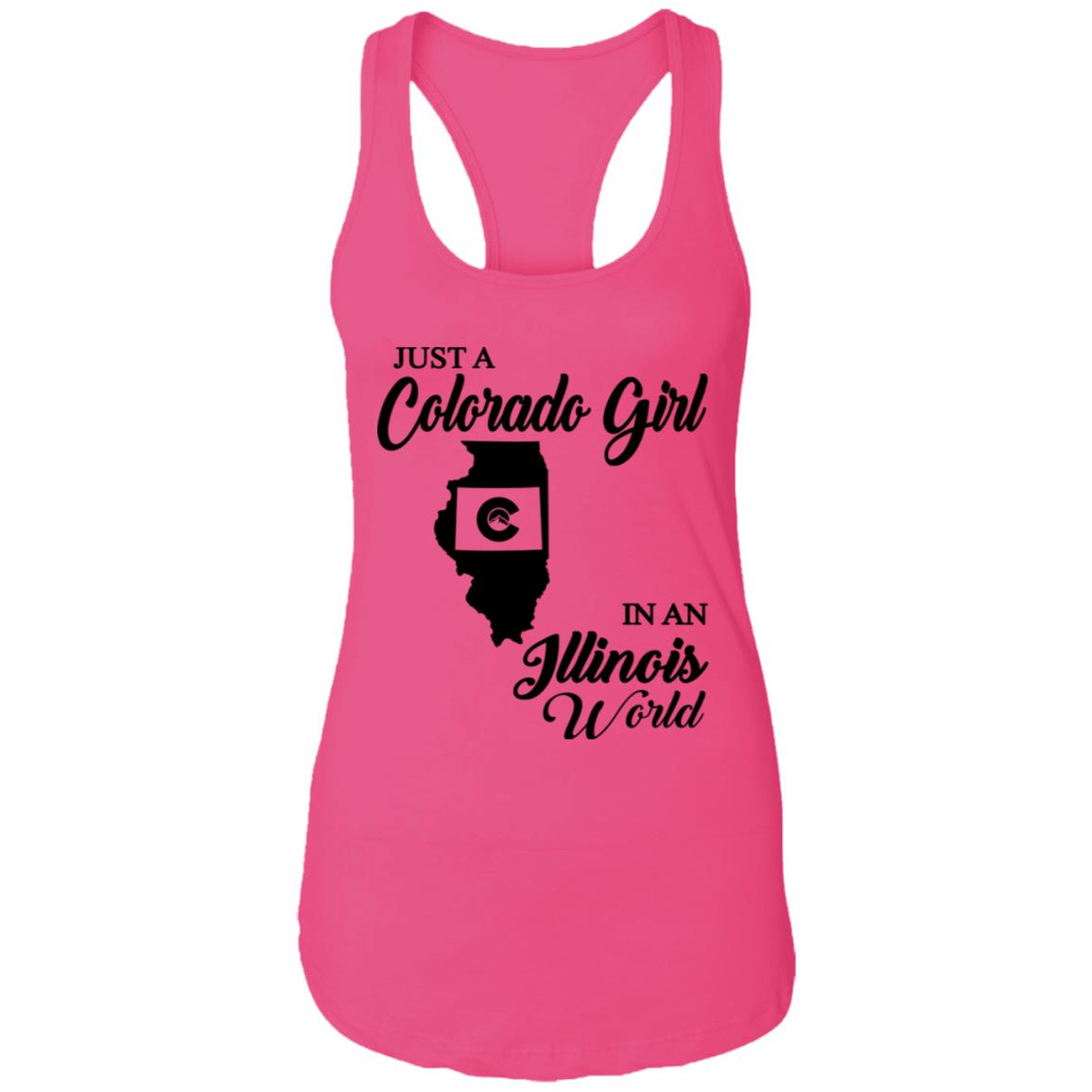 Just A Colorado Girl In An Illinois World T-shirt - T-shirt Teezalo