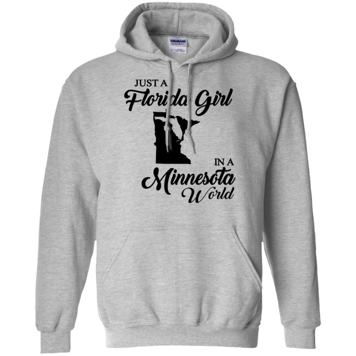Just A Florida Girl In A Minnesota World T-Shirt - T-Shirt Teezalo