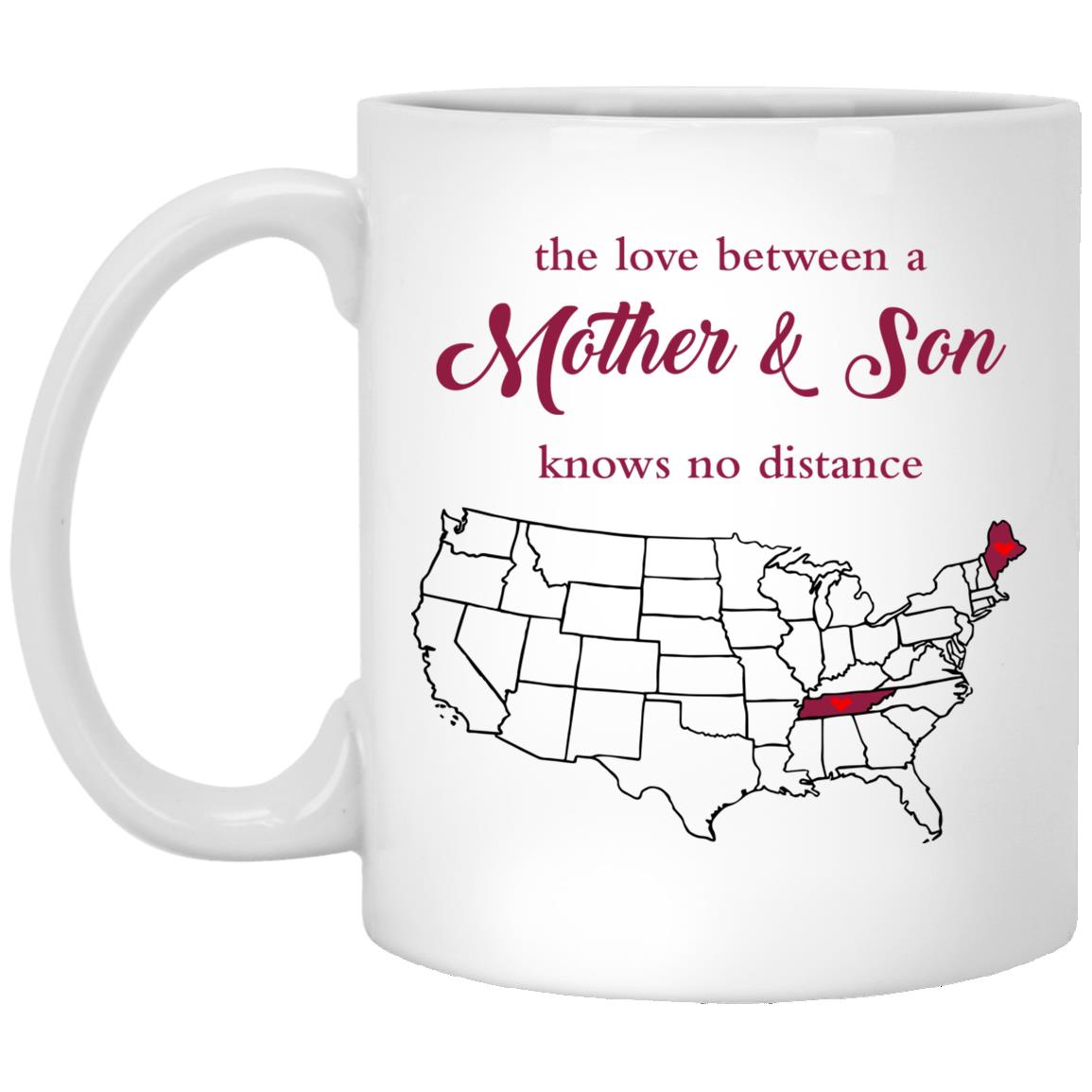Maine Tennessee The Love Between Mother And Son Mug - Mug Teezalo