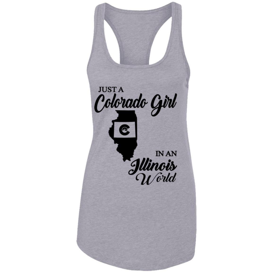 Just A Colorado Girl In An Illinois World T-shirt - T-shirt Teezalo