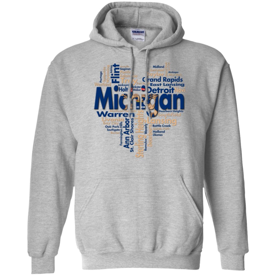 Michigan City Heart T-Shirt - T-shirt Teezalo