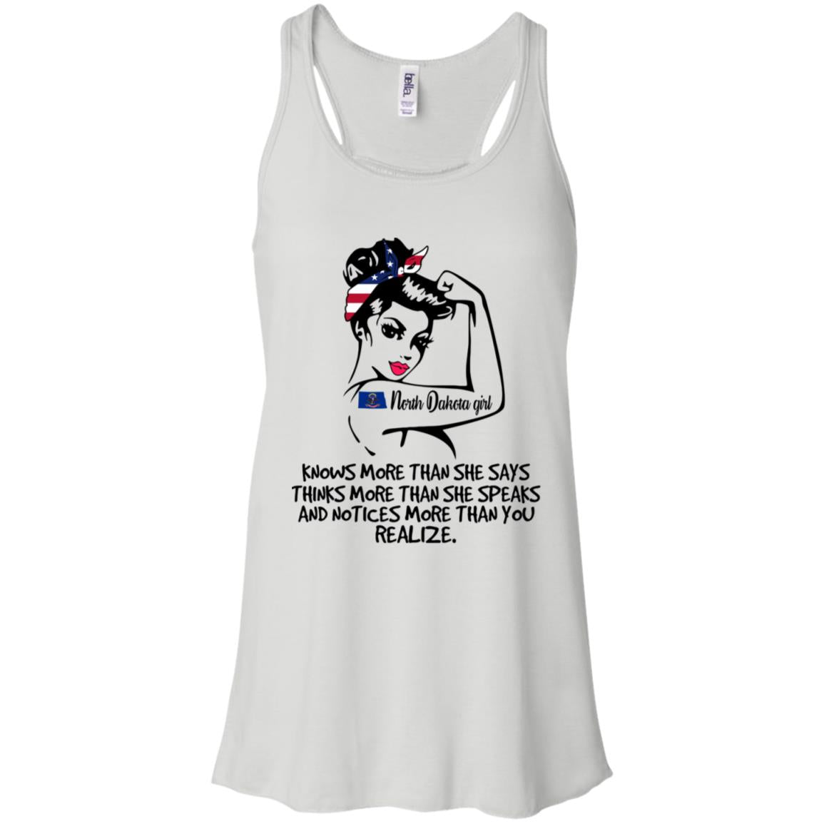 North Dakota Girl Knows More Than She Says Hoodie - Hoodie Teezalo