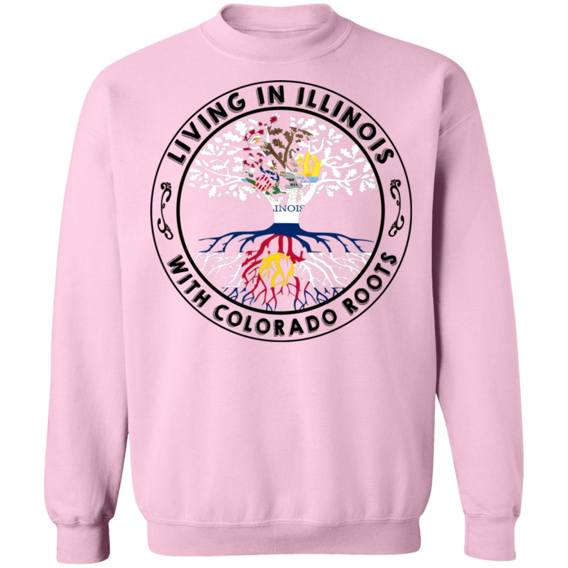 Living In Illinois With Colorado Roots Hoodie - Hoodie Teezalo