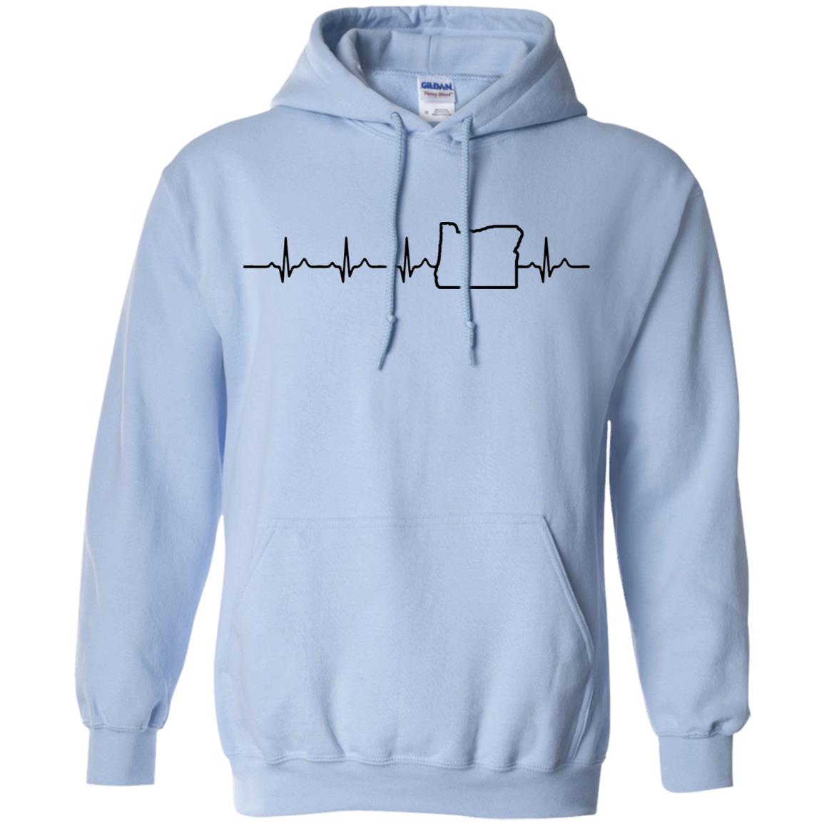 Oregon Heart Beat Hoodie - Hoodie Teezalo