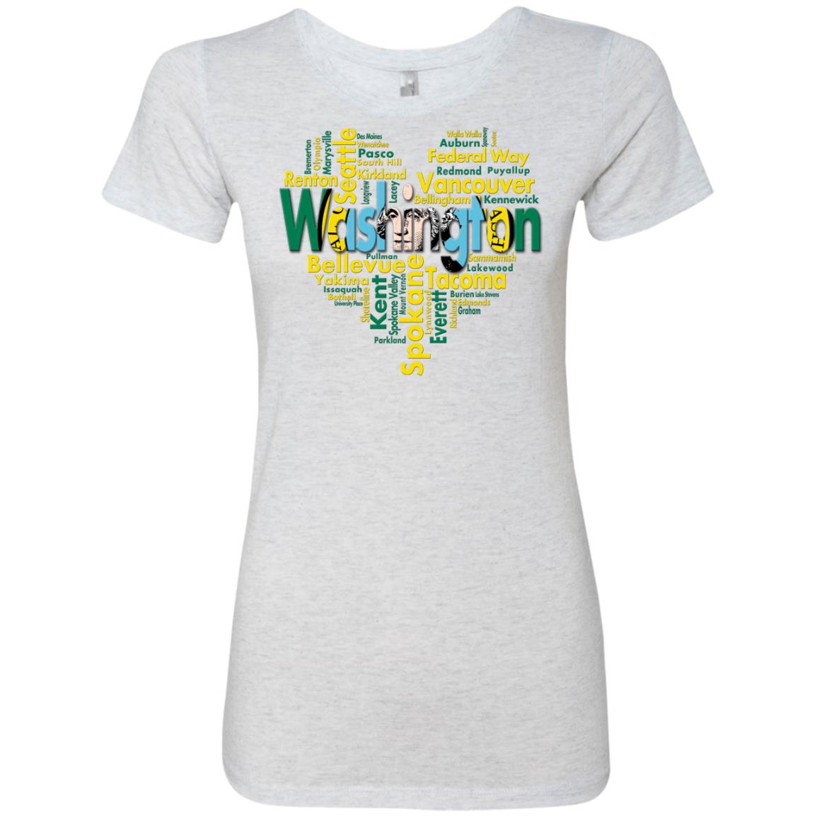 Washington City Heart T-Shirt - T-shirt Teezalo