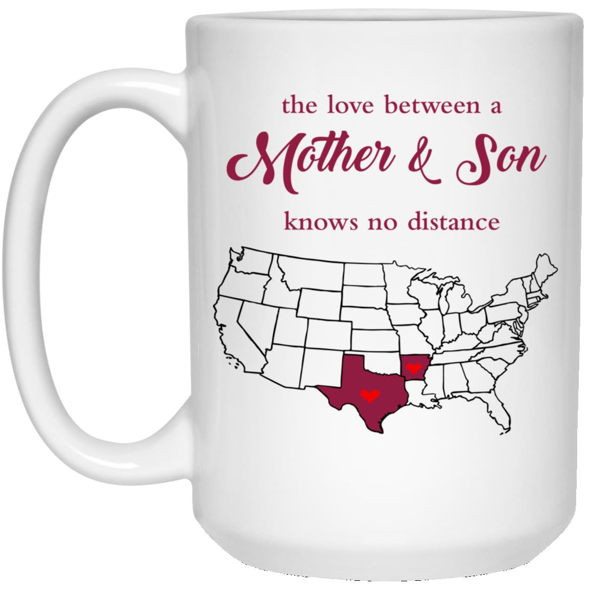 Arkansas Texas The Love Between Mother And Son Mug - Mug Teezalo