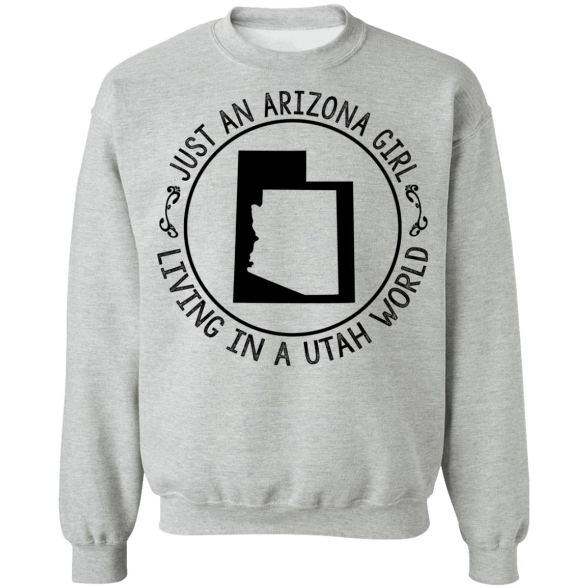 Arizona Girl Living In Utah World Hoodie - Hoodie Teezalo