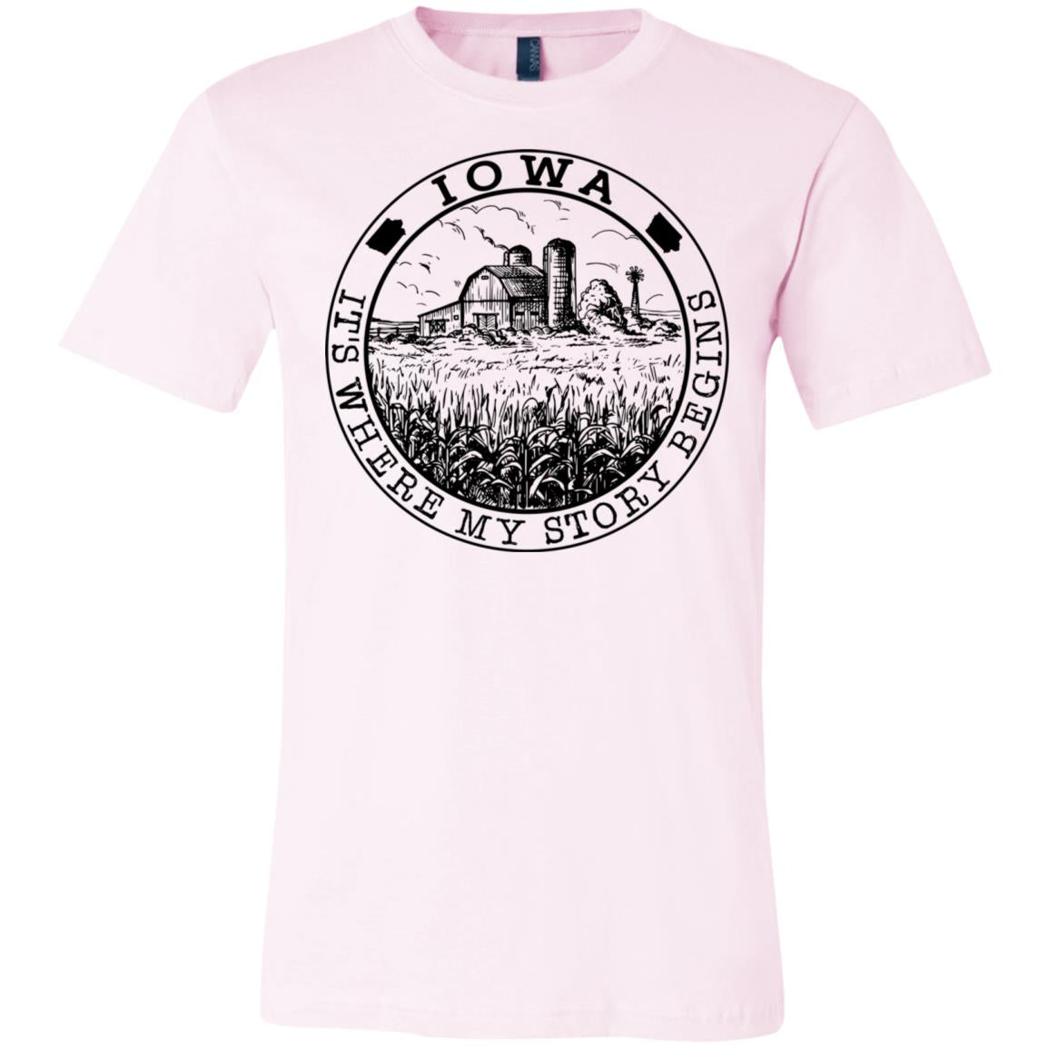 Iowa It's Where My Story Begins T- Shirt - T-shirt Teezalo
