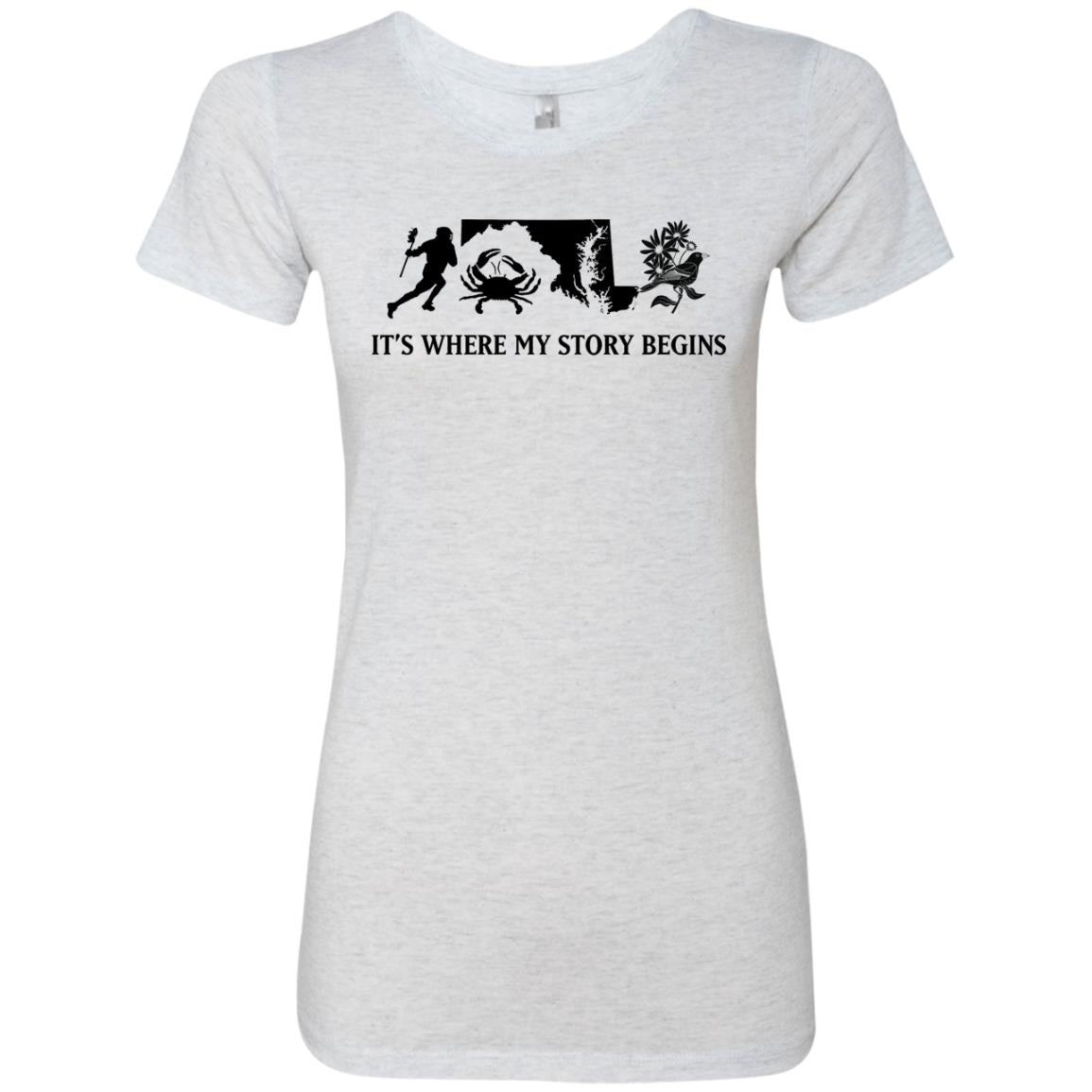 Maryland Where My Story Begins T-shirt - T-shirt Teezalo