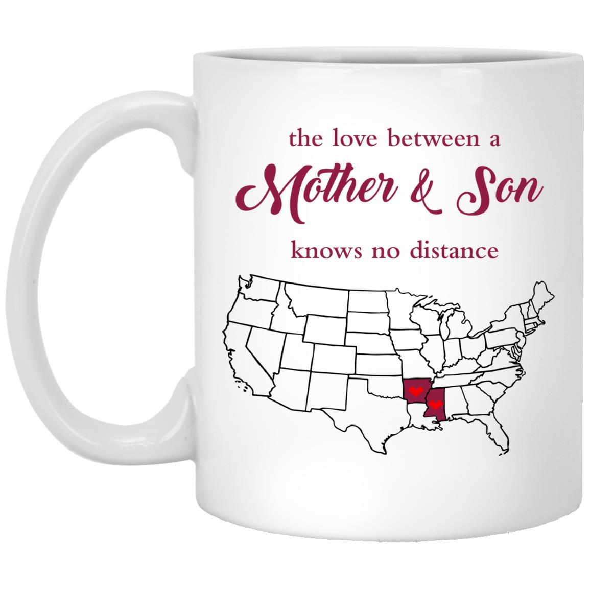 Arkansas Mississippi The Love Between Mother And Son Mug - Mug Teezalo