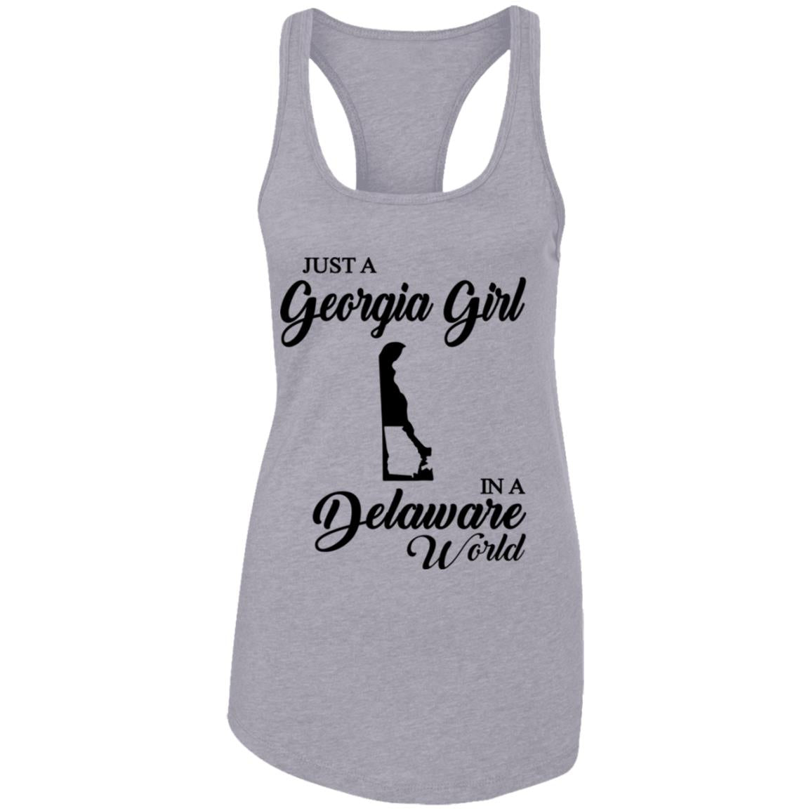Just A Georgia Girl In A Delaware World T-Shirt - T-Shirt Teezalo