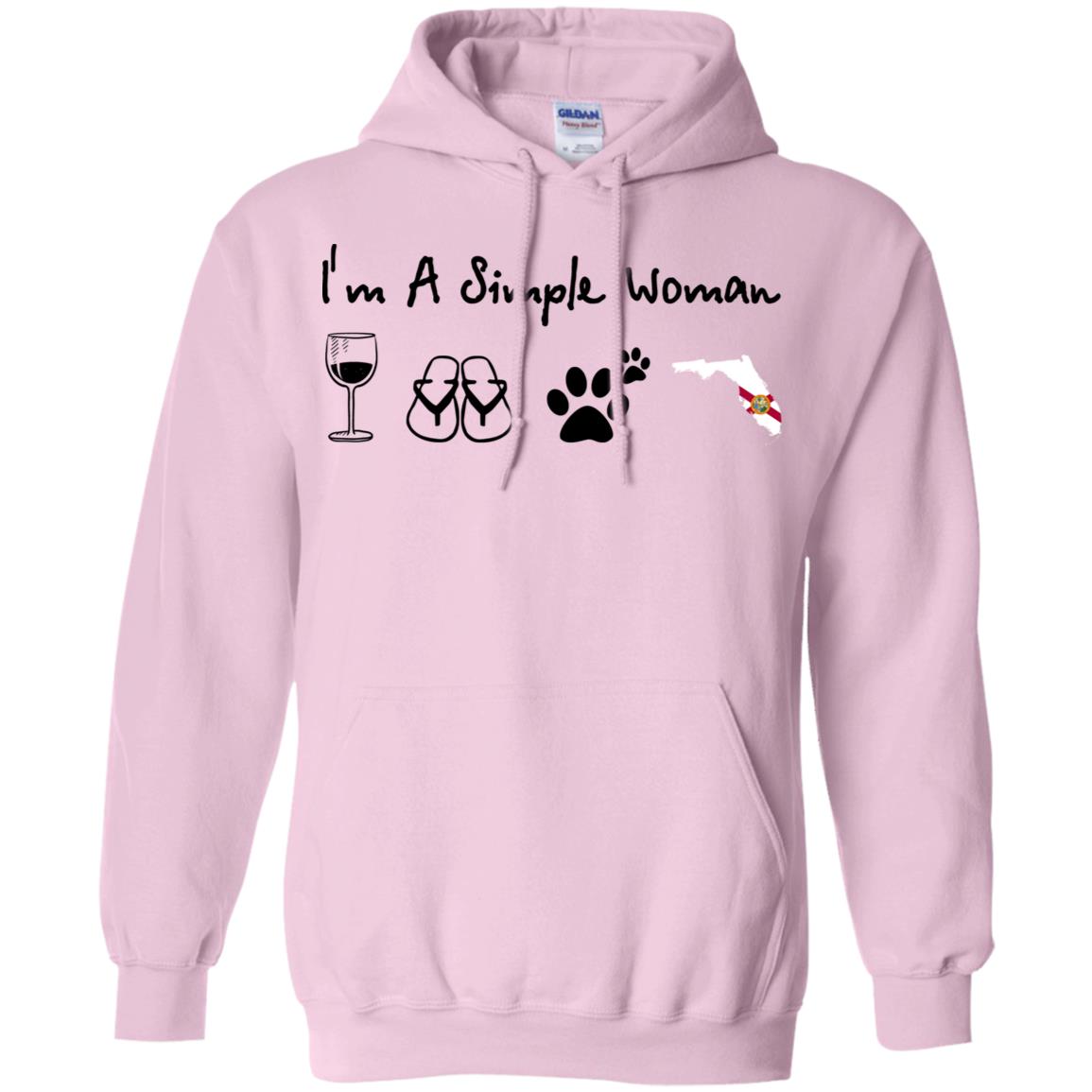 I'm A Simple Florida Woman Hoodie - Hoodie Teezalo