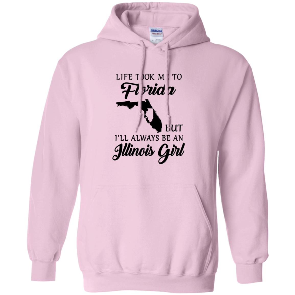 Life Took Me To Florida Always Be An Illinois Girl T-shirt - T-shirt Teezalo