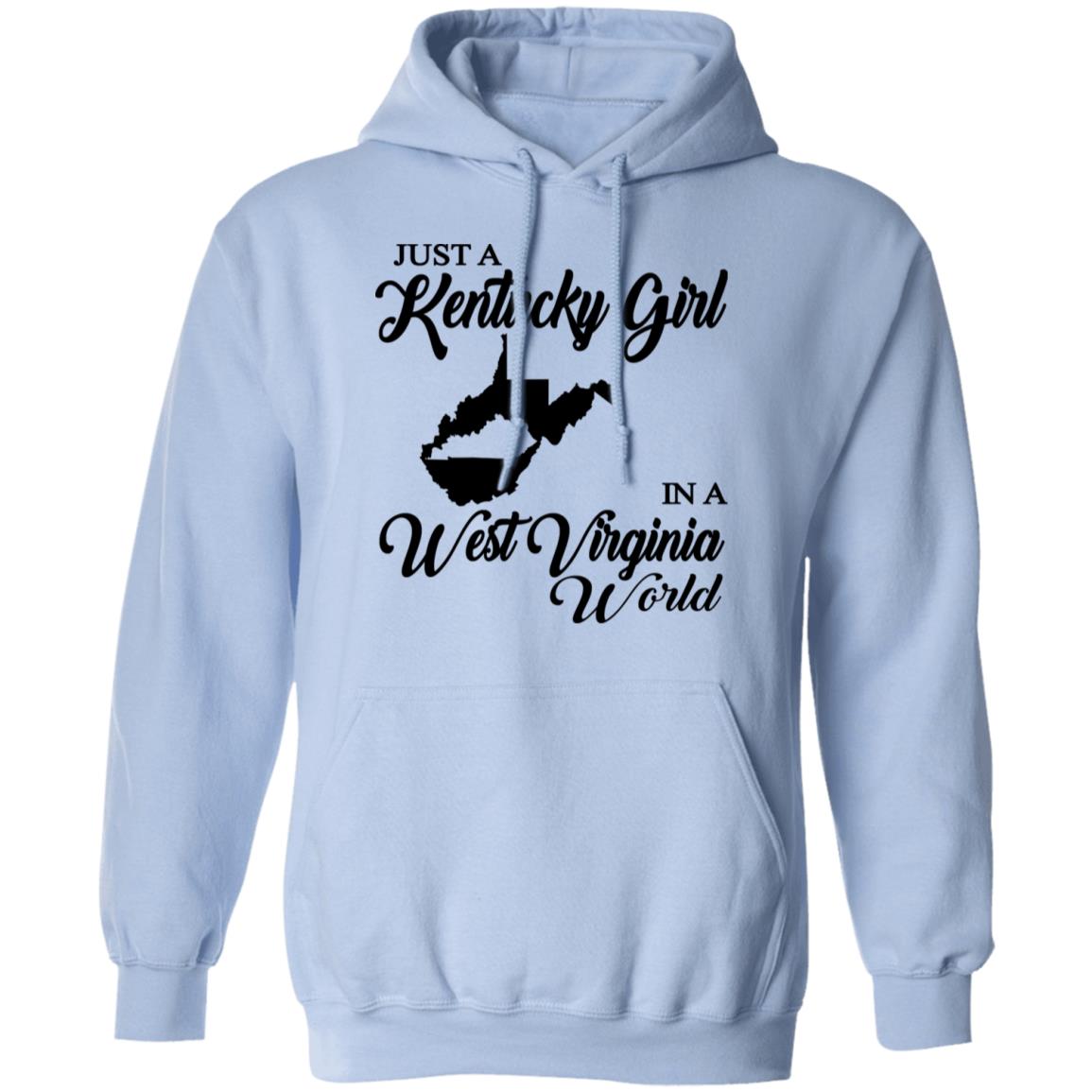 Just A Kentucky Girl In A West Virginia World T-Shirt - T-shirt Teezalo