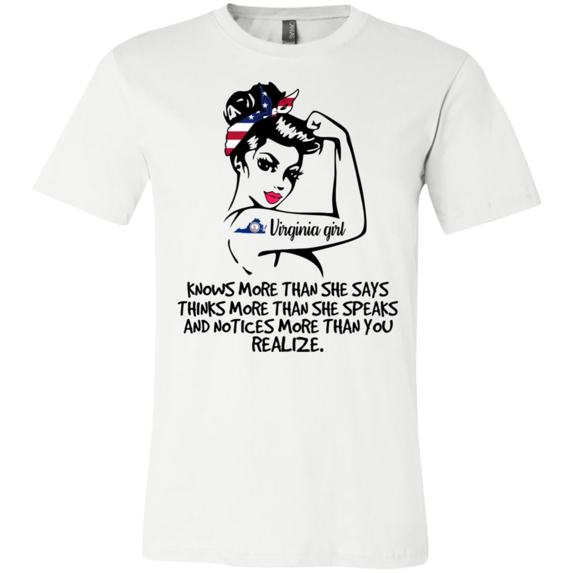 Virginia Girl Knows More Than She Says Hoodie - Hoodie Teezalo