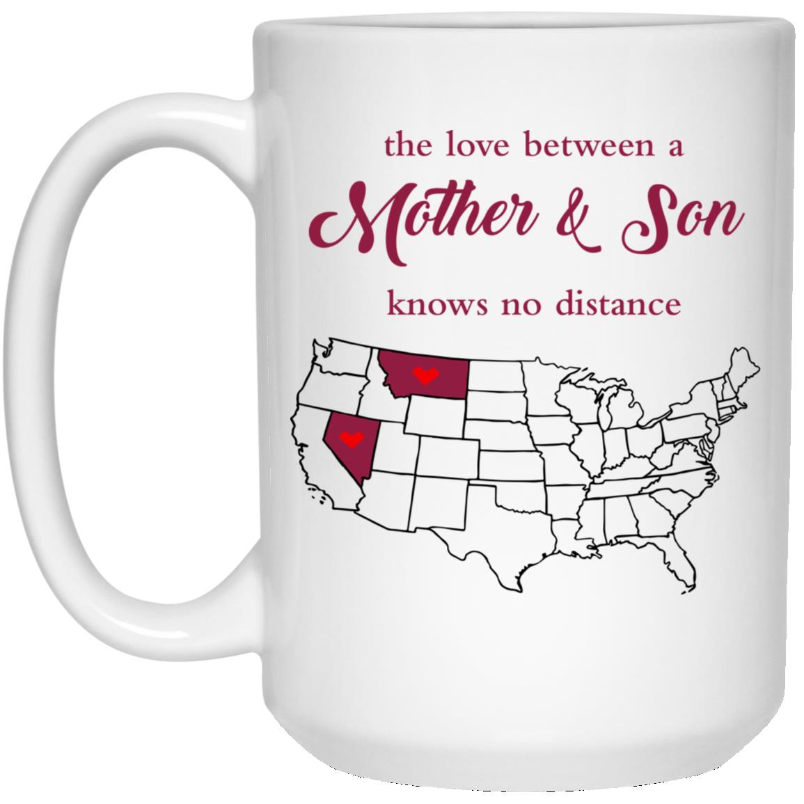 Montana Nevada The Love Between Mother And Son Mug - Mug Teezalo
