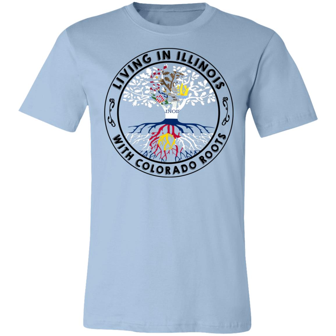 Living In Illinois With Colorado Roots Hoodie - Hoodie Teezalo