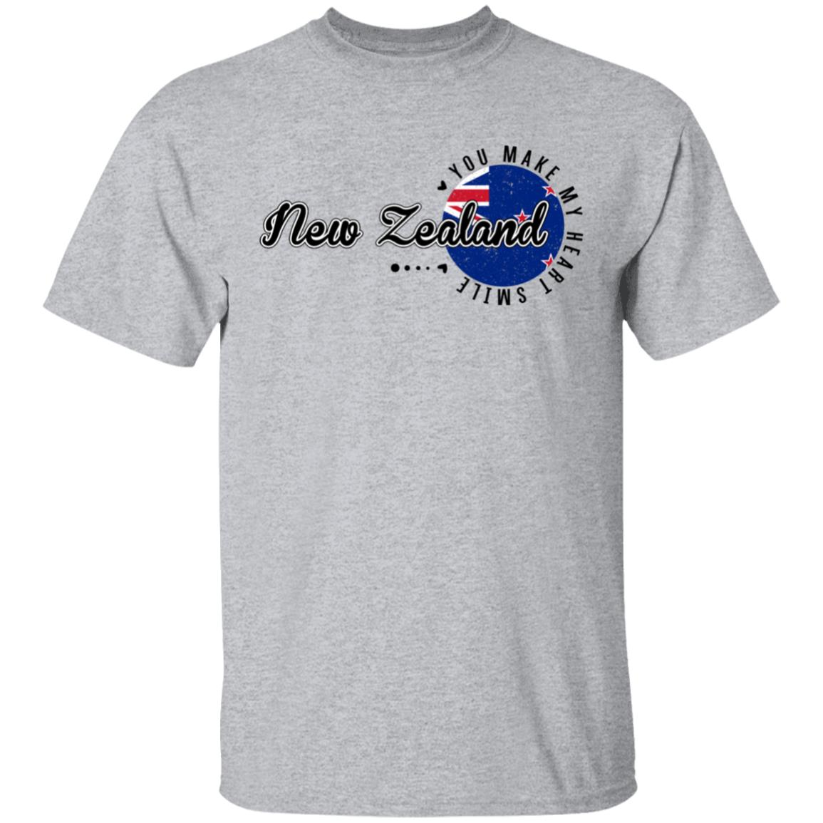 New Zealand You Make My Heart Smile Hoodie - T-shirt Teezalo