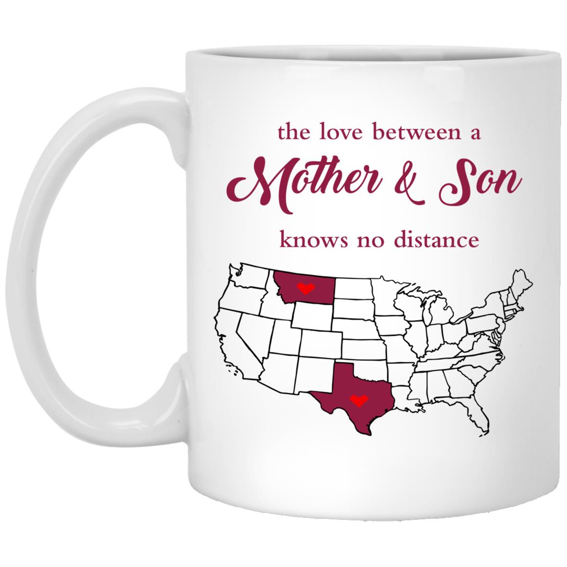 Montana Texas The Love Between Mother And Son Mug - Mug Teezalo