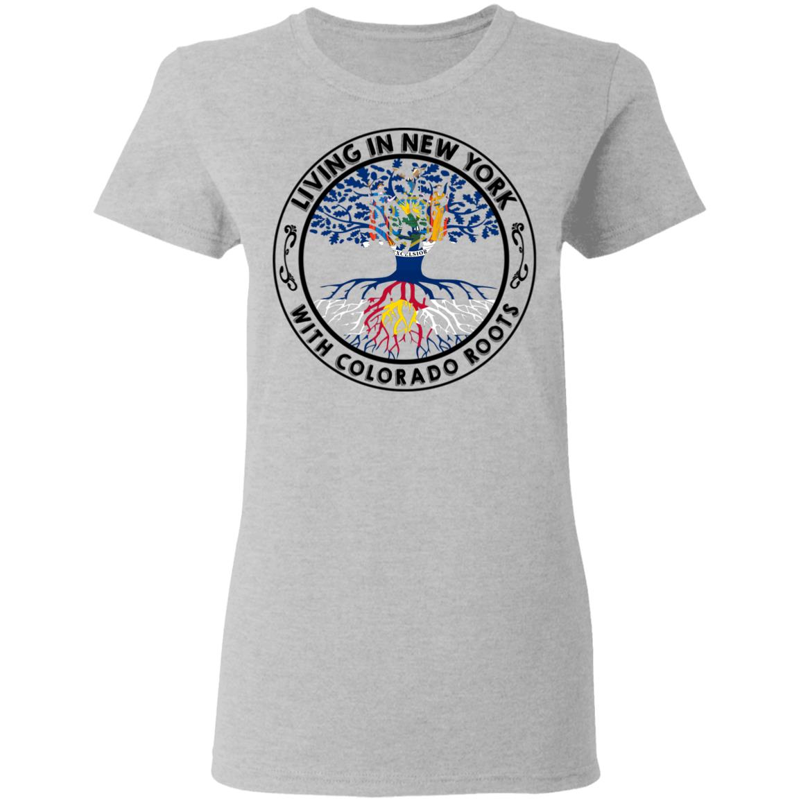Living In New York With Colorado Roots Hoodie - Hoodie Teezalo
