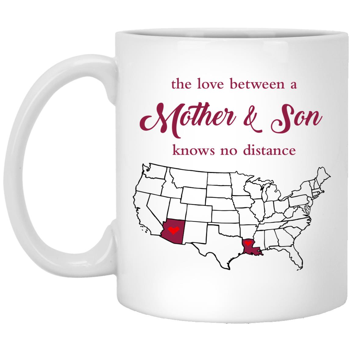 Arizona Louisiana The Love Between Mother And Son Mug - Mug Teezalo