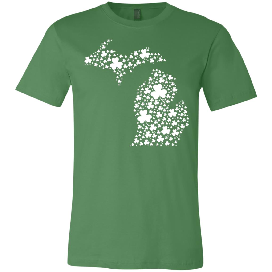 Michigan Shamrock T-Shirt - T-shirt Teezalo