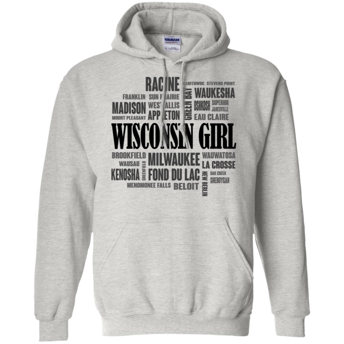 Wisconsin Girl And Cities Funny T-shirt - T-shirt Teezalo