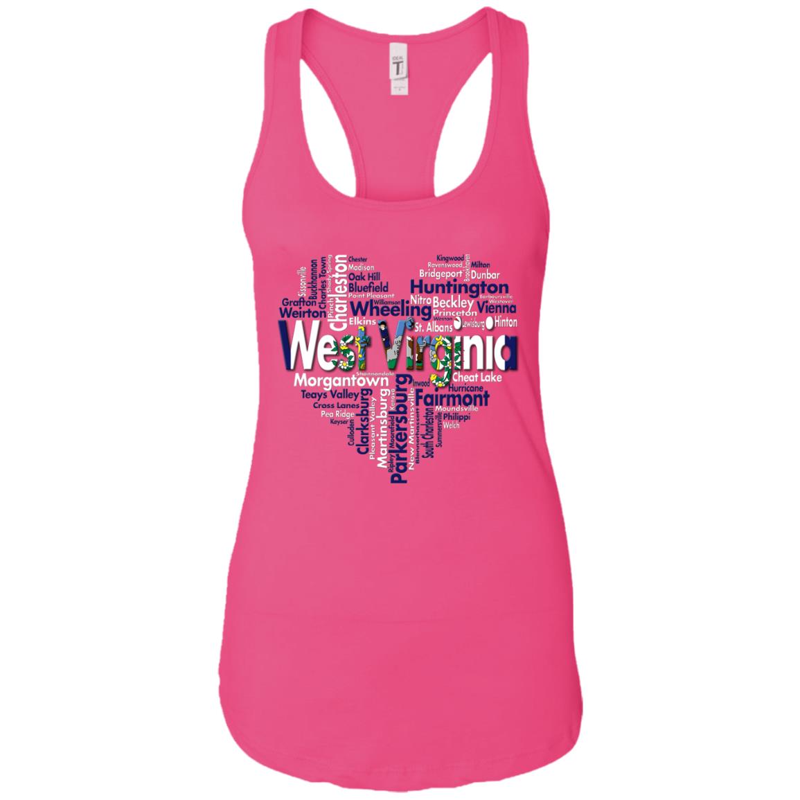 West Virginia Heart T Shirt - T-shirt Teezalo