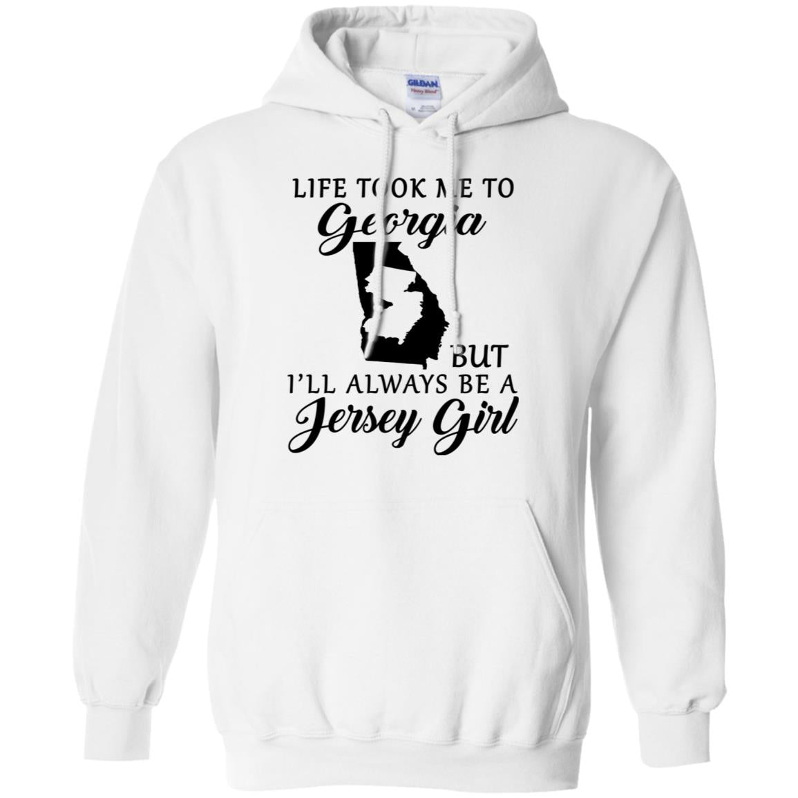 Life Took Me To Georgia Always Be A Jersey Girl T-Shirt - T-shirt Teezalo