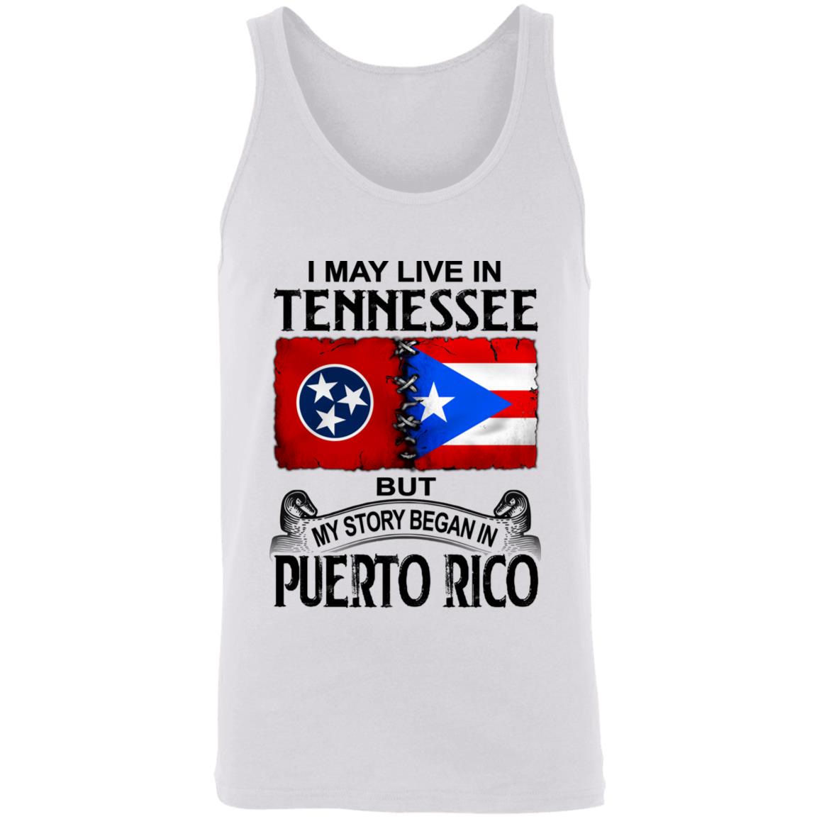 I Live In Tennessee But My Story Began In Puerto Rico T Shirt - T-shirt Teezalo