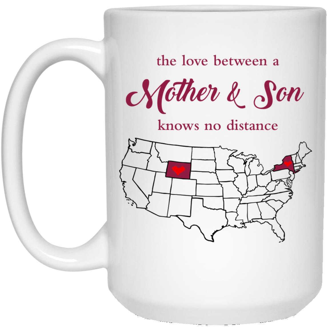 Wyoming New York The Love Between Mother And Son Mug - Mug Teezalo