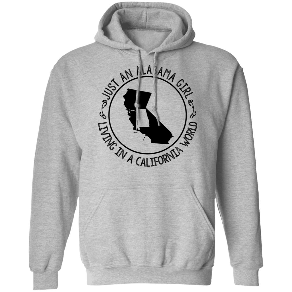 Alabama Girl Living In California World T-Shirt - T-shirt Teezalo