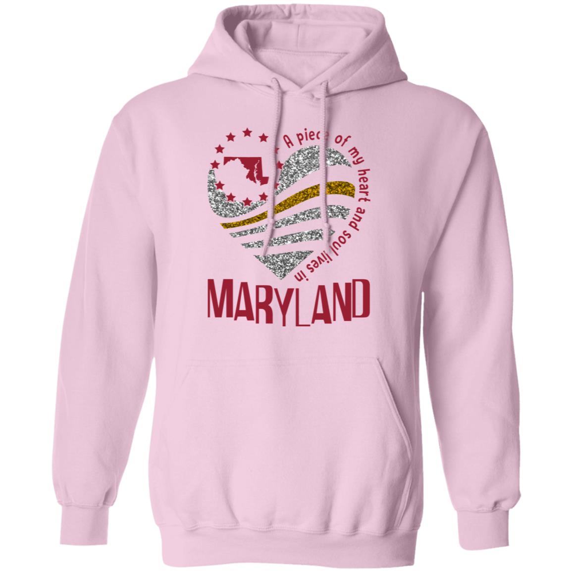 My Heart And Soul Lives In Maryland T-Shirt - T-shirt Teezalo