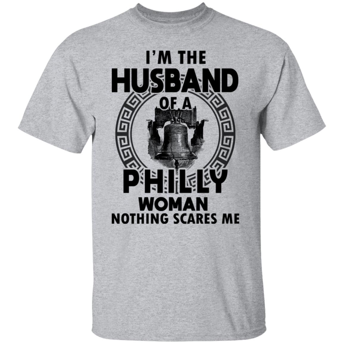 I'm The Husband Of A Philly Woman T-Shirt - T-shirt Teezalo