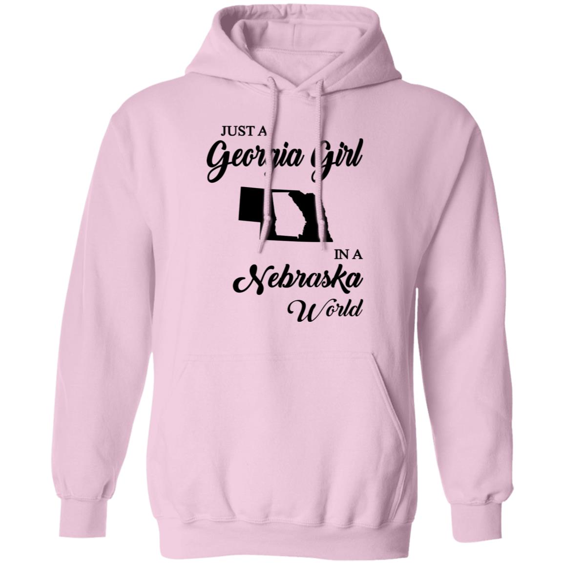 Just A Georgia Girl In A Nebraska World T-Shirt - T-shirt Teezalo