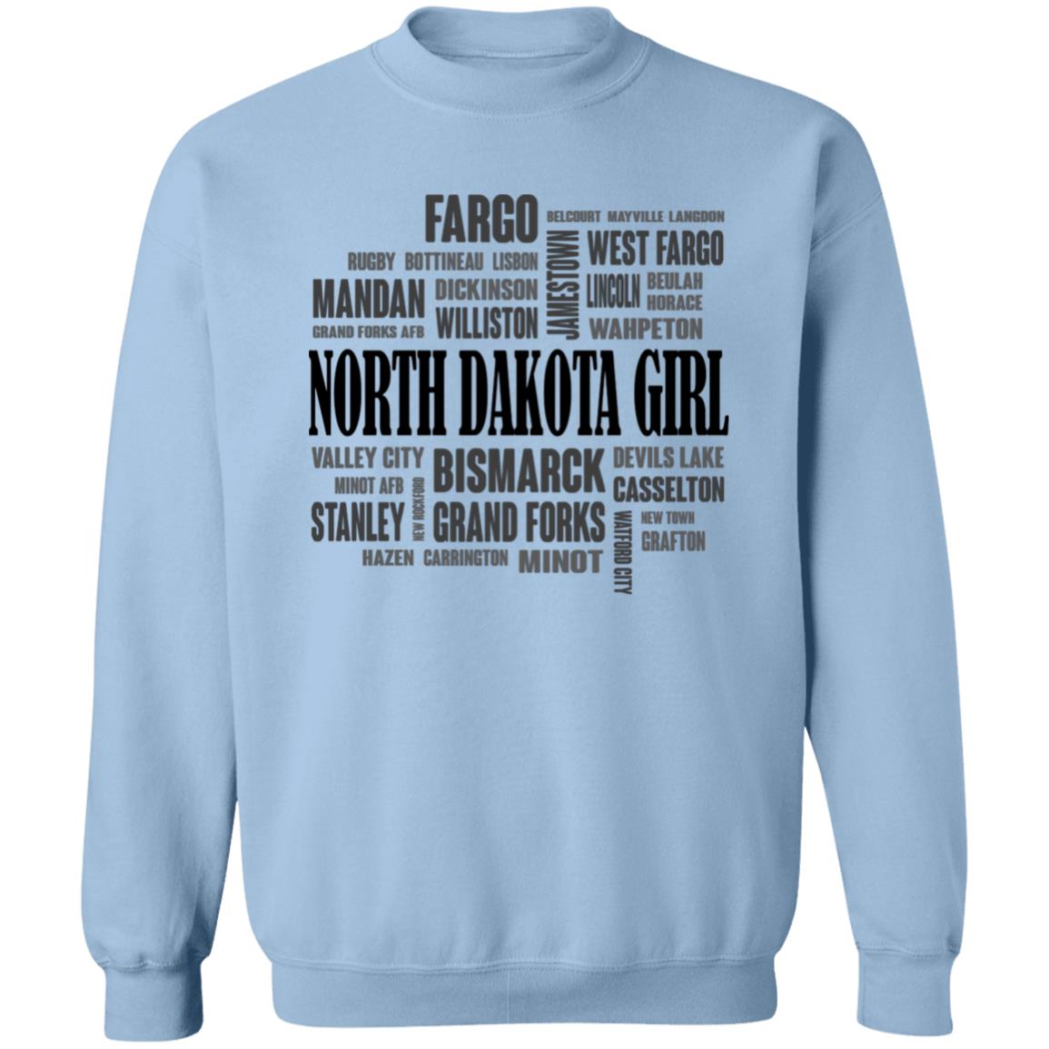 North Dakota Cities Map T Shirt - T-shirt Teezalo