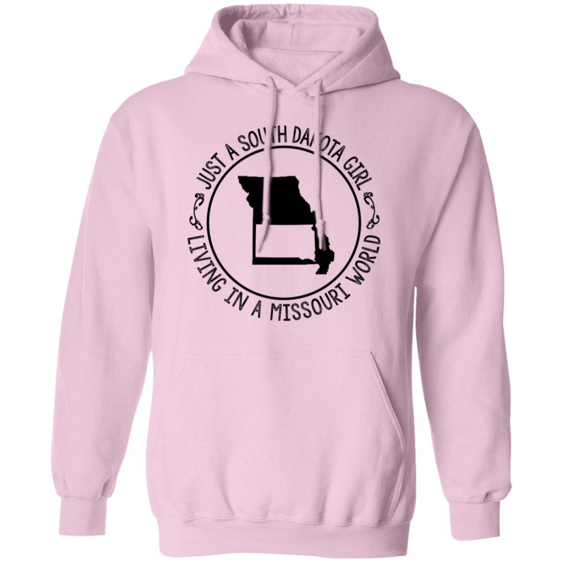 Just A South Dakota Girl Living In Missouri World T-Shirt - T-shirt Teezalo