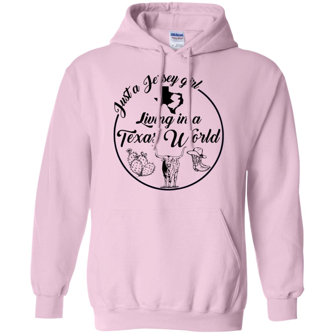 Just A Jersey Girl Living In A Texas World T-Shirt - T-shirt Teezalo