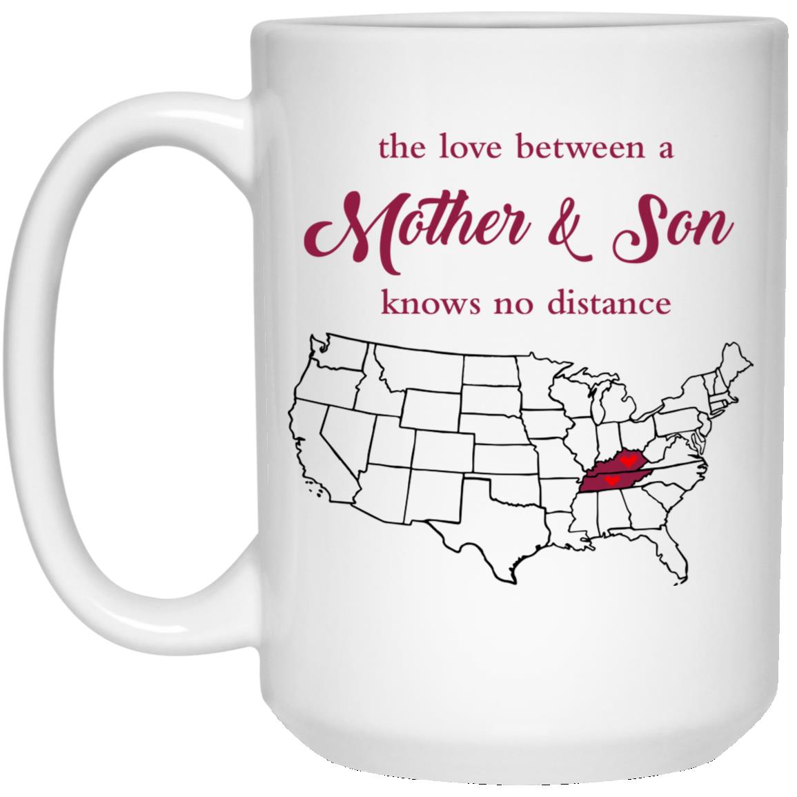 Tennessee Kentucky The Love Between Mother And Son Mug - Mug Teezalo