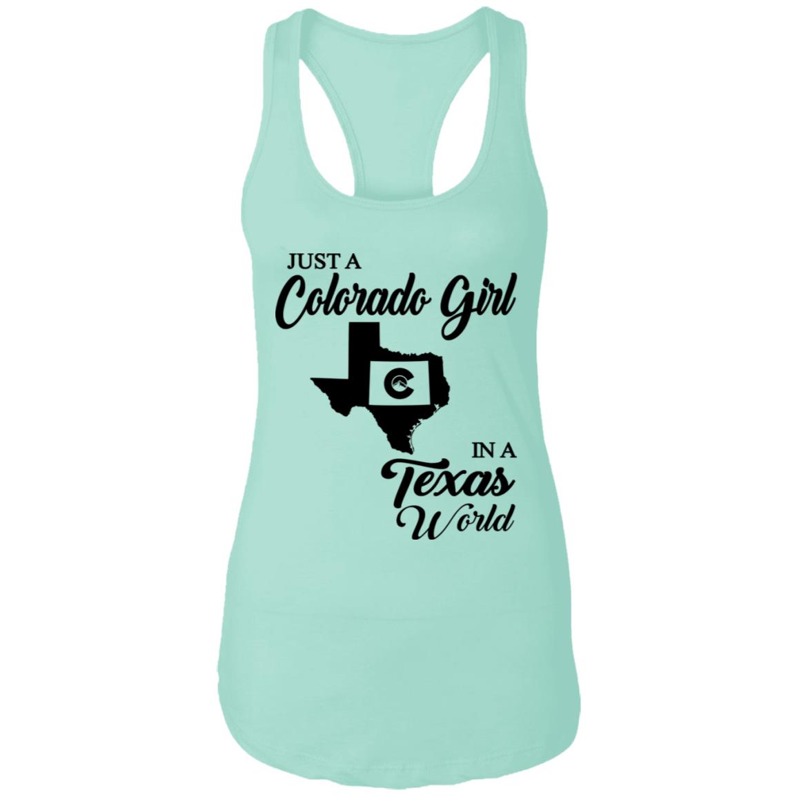 Just A Colorado Girl In A Texas World T-shirt - T-shirt Teezalo